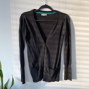Black cardigan